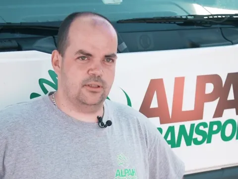 Portrait vidéo : conducteur spl chez Alpak Transports